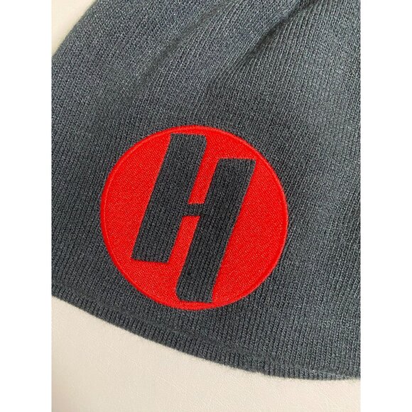 Helly Hansen Black Beanie Hat Embroidery Winter Ski Cap Warm Unisex Fleece OS - Picture 11 of 12